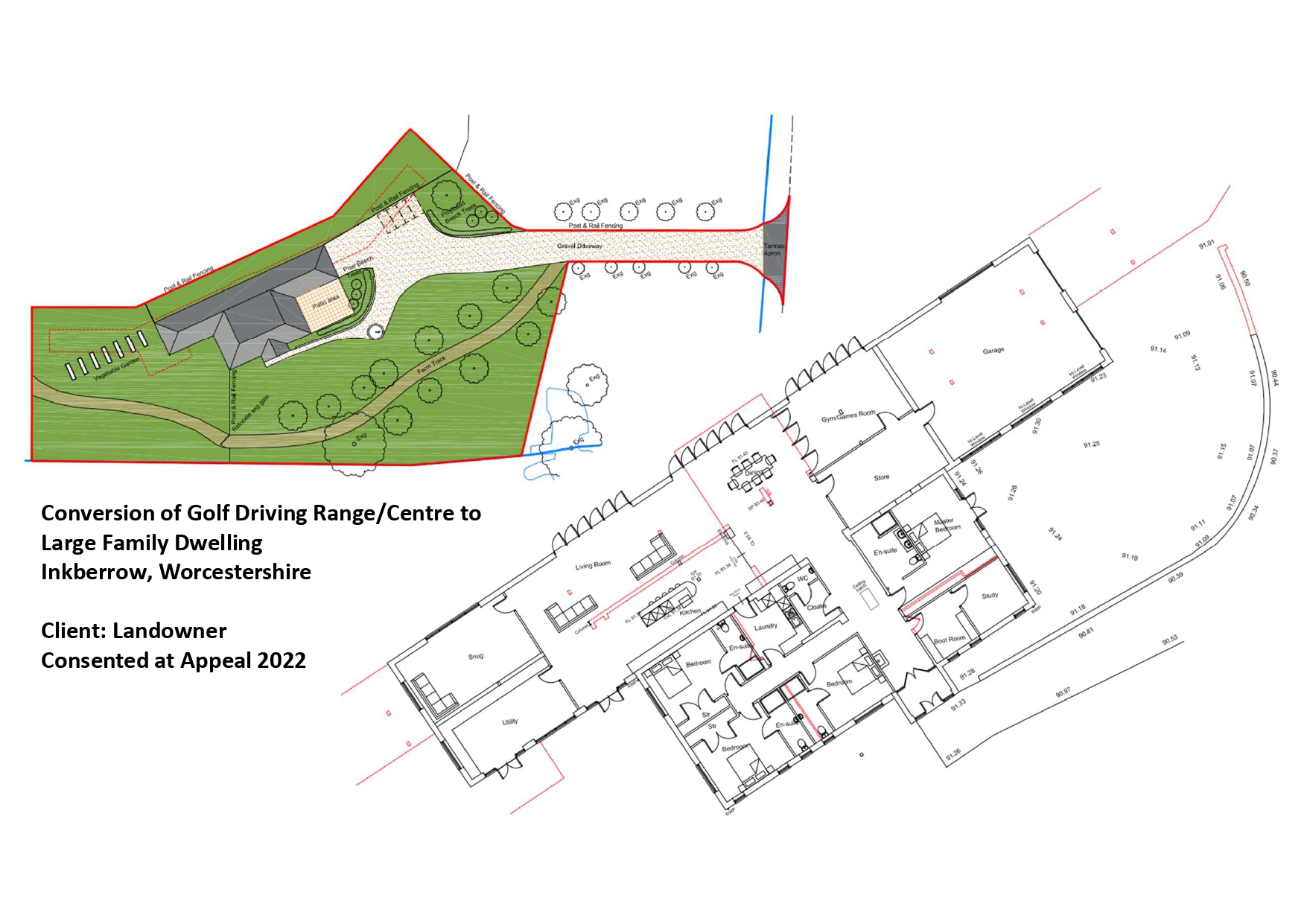 Conversion of Golf Driving RangeCentre to Large Family Dwelling Inkberrow, 2022